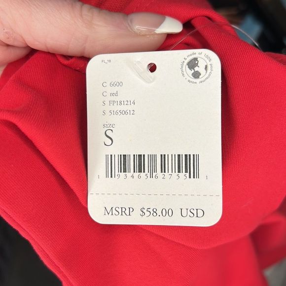 FREE PEOPLE | Keep It Sleek Bodysuit in Red - Picture 5 of 5